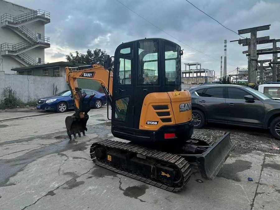 Sany SY35U 2nd Hand Diggers Pre Owned Mini Excavator Hydraulic Crawler 3.5 Ton