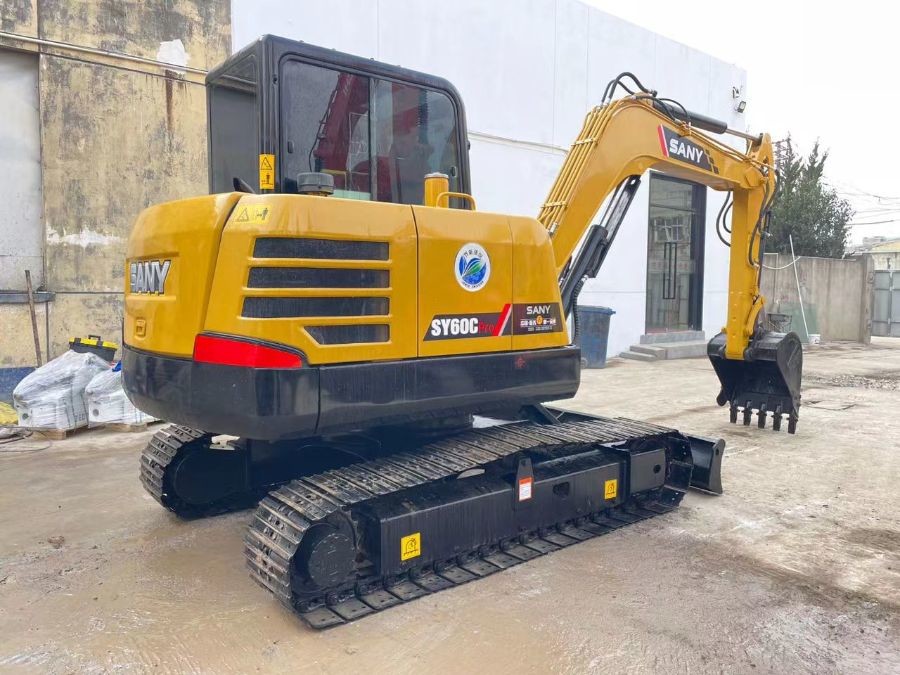Sany SY60C Second Hand Diggers Mini Excavator For Earth Removal