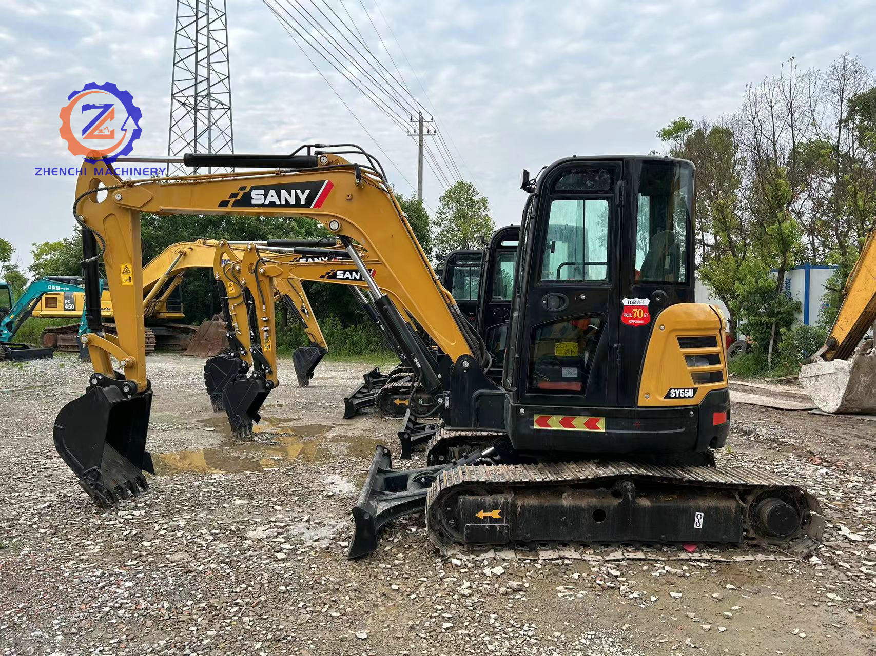Used Excavator SANY SY55U 5 TON Secondhand Mini Excavator Machine for Good Sale in Great Condition