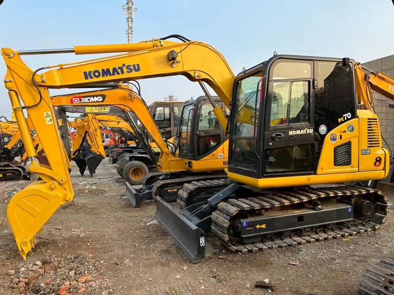 90% New KOMATSU PC70-8 Original Brand Used Secondhand Excavator Hydraulic Crawler Excavators Diggers