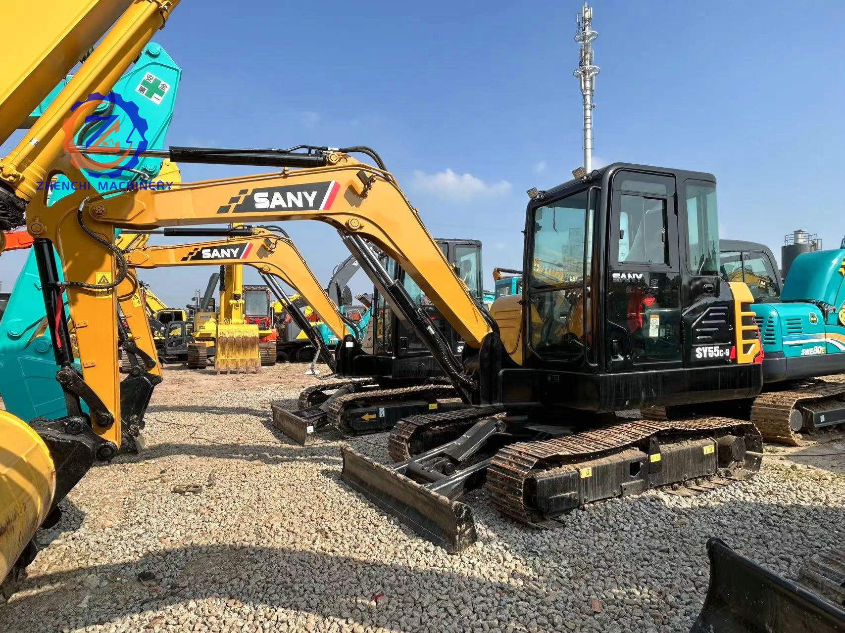 5 Ton Mini Small Used SANY SY50C Excavator SY50 SY55 SY65 SY70 SY75 6 Tons Original Chinese 90% New Excavadora/digger