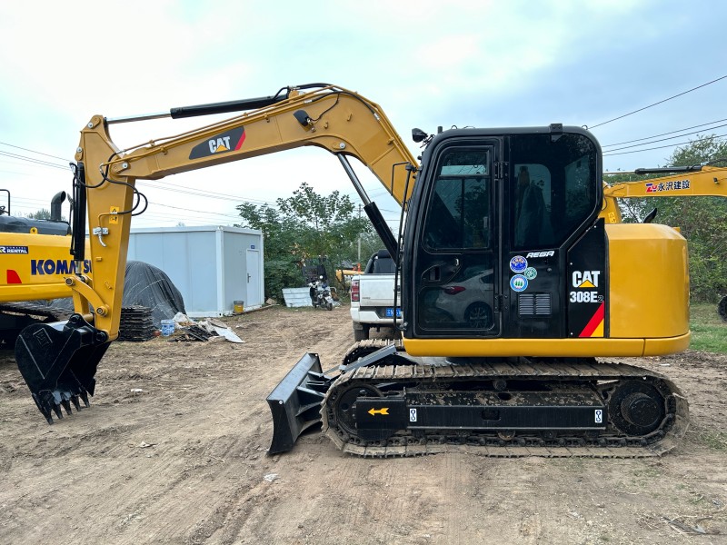 The Latest Used CAT 308E2 Excavator,cheap Used Cat  Excavator with Dozer Blade Thumb Bucket and Rubber Track