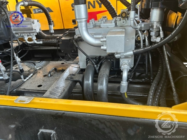 Used Sany Trailer Mounted Concrete Pump Hbt80 diesel Stationary Concrete Pump for Sale