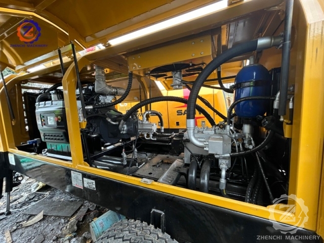 Used Sany Trailer Mounted Concrete Pump Hbt80 diesel Stationary Concrete Pump for Sale