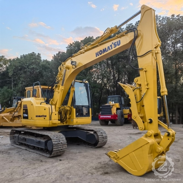 Original Used Komastu PC128 Excavator High Quality Used Second Hand with Cheap Price with Thumb Clip