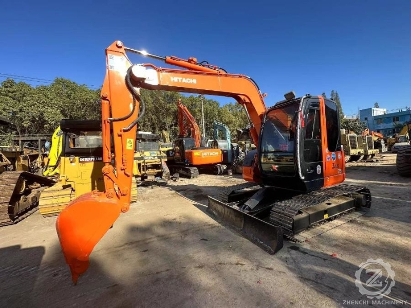 7 Tons ZX75US Used Hitachi Excavator Second Hand Mini Digger