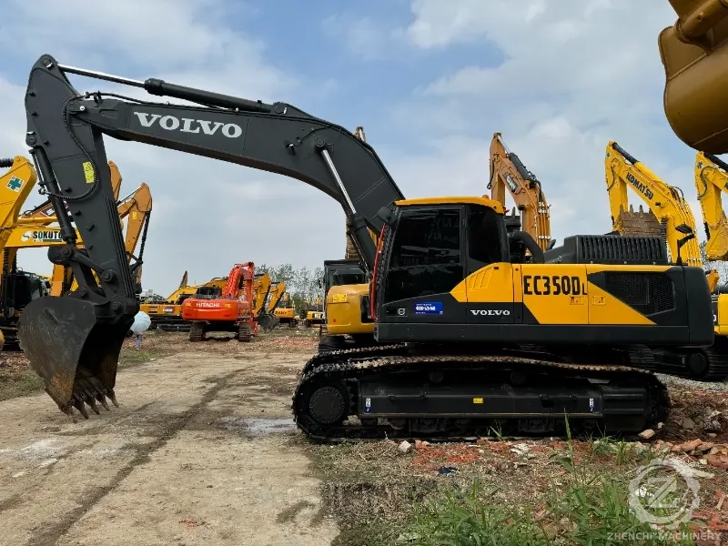 Used 35 Ton Crawler Excavator Original Volvo EC350D Used Excavator