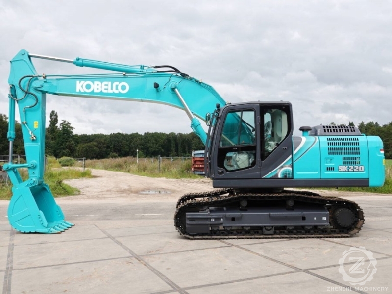 Turbocharged Hydraulic Second hand Kobelco SK220 Excavator Digger 22900KG