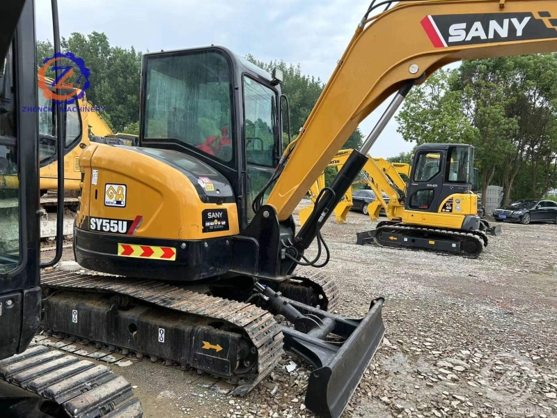 Used Excavator SANY SY55U 5 TON Secondhand Mini Excavator Machine for Good Sale in Great Condition