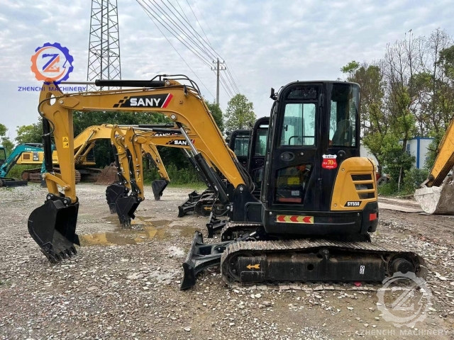 Used Excavator SANY SY55U 5 TON Secondhand Mini Excavator Machine for Good Sale in Great Condition