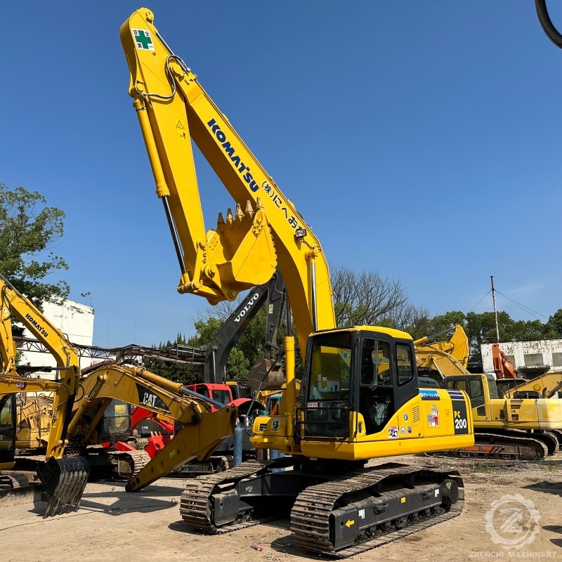 Second Hand Komatsu PC200 Excavator High Quality 20 Ton Operating Weight Well Condition Excavator