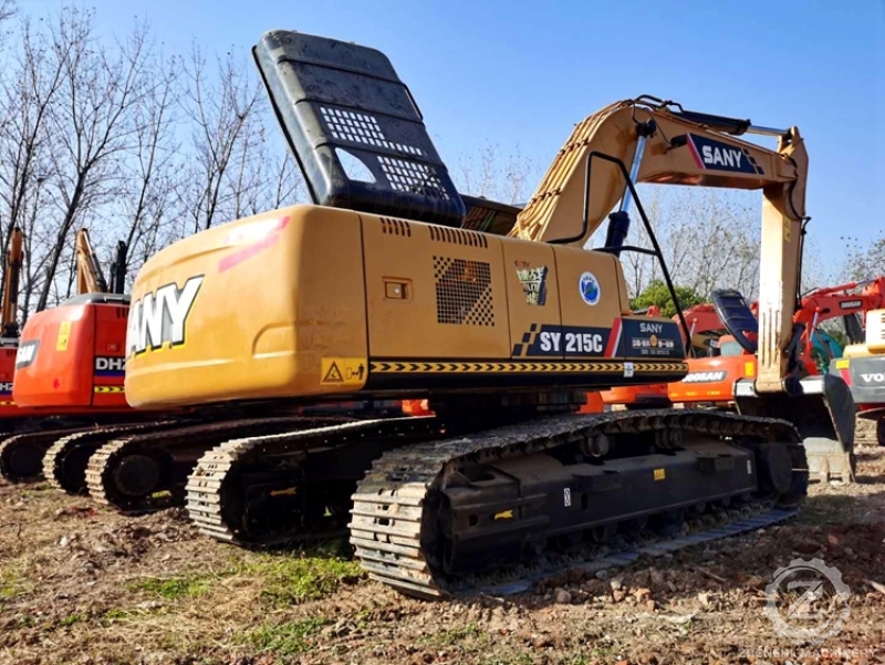 118KW 21900KG Hydraulic Used Sany Excavator SY215C SY215CPro