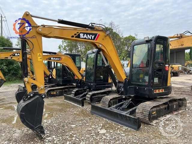 Used Excavator SANY SY55U 5 TON Secondhand Mini Excavator Machine for Good Sale in Great Condition