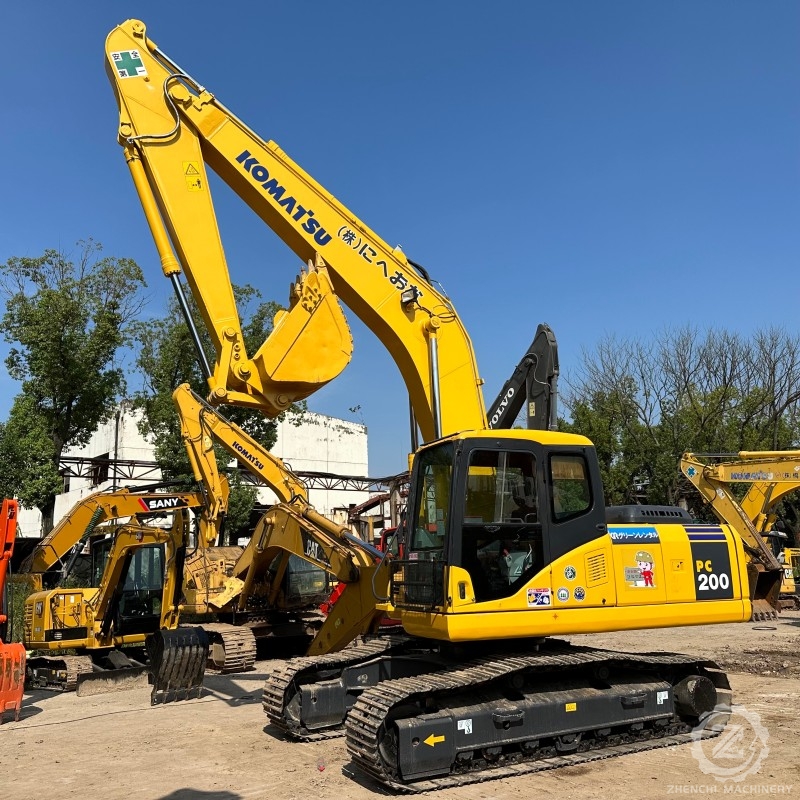 Second Hand Komatsu PC200 Excavator High Quality 20 Ton Operating Weight Well Condition Excavator