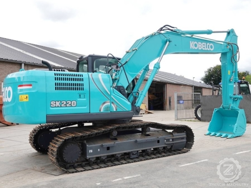 Turbocharged Hydraulic Second hand Kobelco SK220 Excavator Digger 22900KG